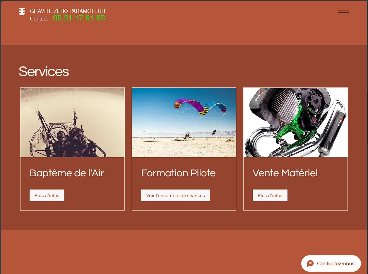 Site GraviteZeroParamoteur